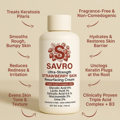 Savro Advanced Triple-Acid Complex for Keratosis Pilaris